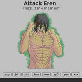 Attack Eren Embroidery