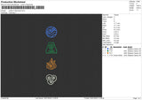 Avatar 4 Elements Embroidery
