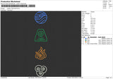 Avatar 4 Elements Embroidery