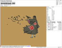 Obito Itachi Birds Embroidery