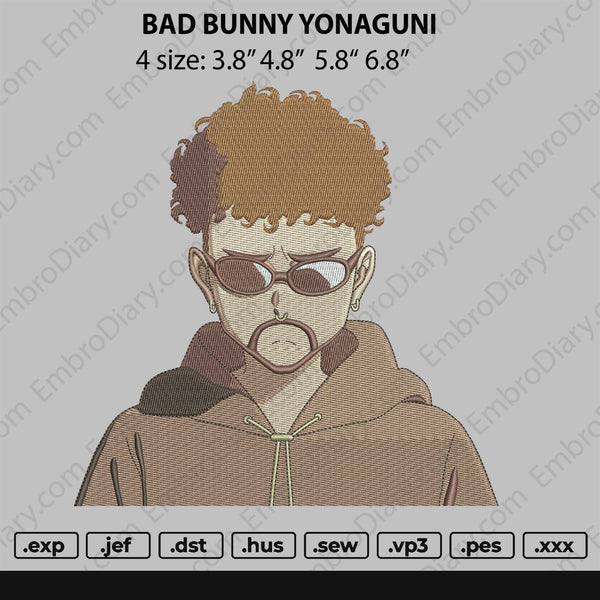 Bad Bunny Yonaguni  Embroidery
