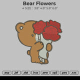 Bear Flowers Embroidery