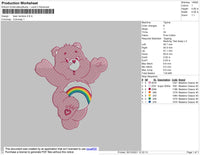 Bear Rainbow Embroidery