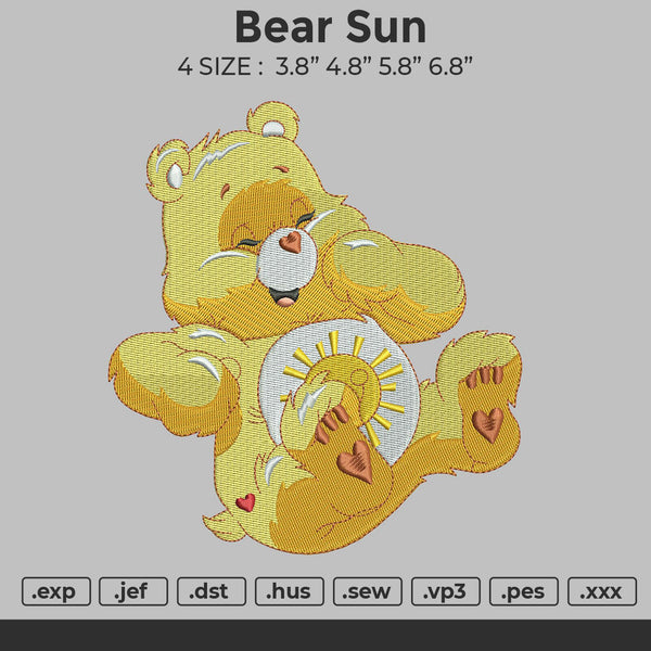 Bear Sun Embroidery