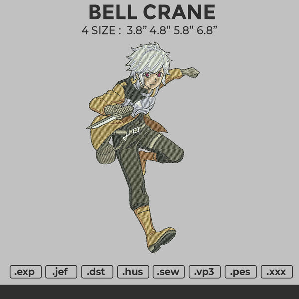 Bell Crane Embroidery