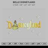 Belle Disneyland Embroidery