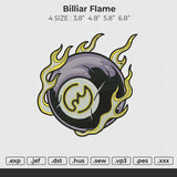 Billiar Flame Embroidery
