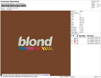 Blond Icon Embroidery