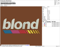 Blond Icon Embroidery