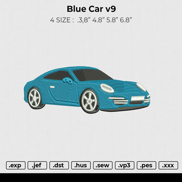 Blue car v9