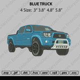 Blue Truck Embroidery