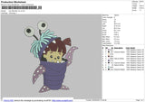 Boo Monster inc v2 Embroidery