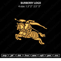 Burberri Logo Embroidery