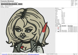 Bbride Of Chucky v2 Embroidery