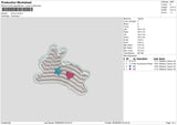 Bunny Cloud Embroidery File 6 sizes