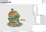 Burgers Help Embroidery