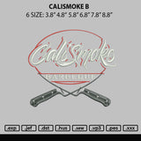 Callismoke B Embroidery File 6 sizes