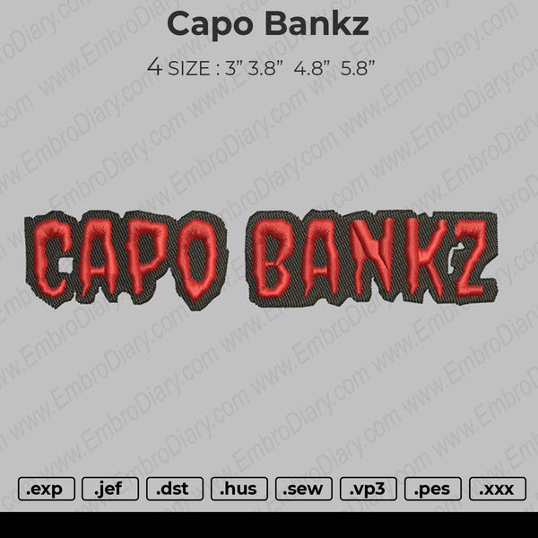 Capo Bankz Embroidery