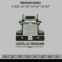 Castillo Trucking Embroidery File 6 sizes
