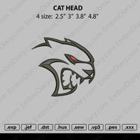 head cat Embroidery
