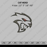 head cat Embroidery
