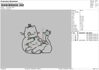 Cat Outlines Embroidery