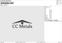 CC Metals Embroidery