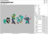 Character 2608 Embroidery File 6 sizes