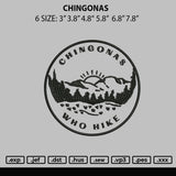 Chingonas Embroidery File 6 sizes