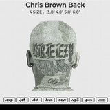 Chris Brown Back Embroidery