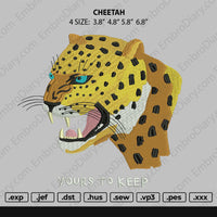 Cheetah Embroidery