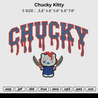 Chucky Kitty Embroidery