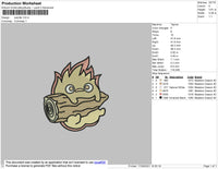 Calcifer Embroidery