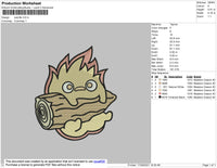 Calcifer Embroidery