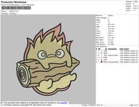 Calcifer Embroidery