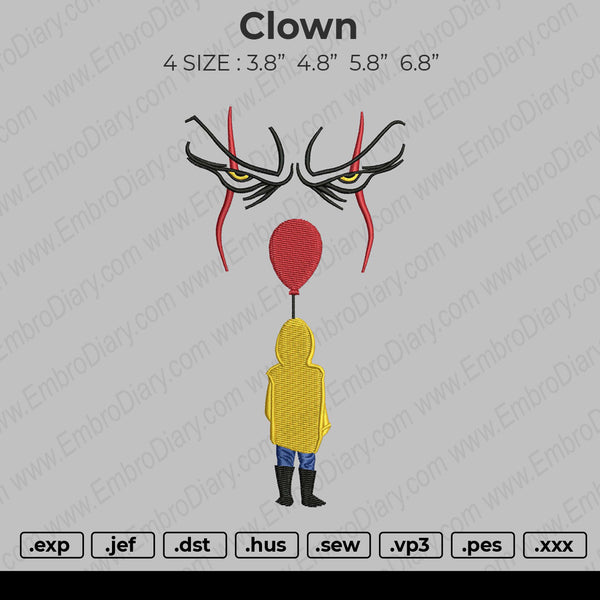 Clown Embroidery