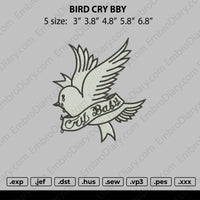Bird Cry Baby Embroidery