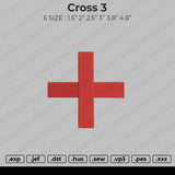 Cross 3 Embroidery