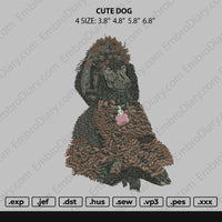 Cute Dog Embroidery