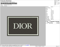dior rectangle Embroidery
