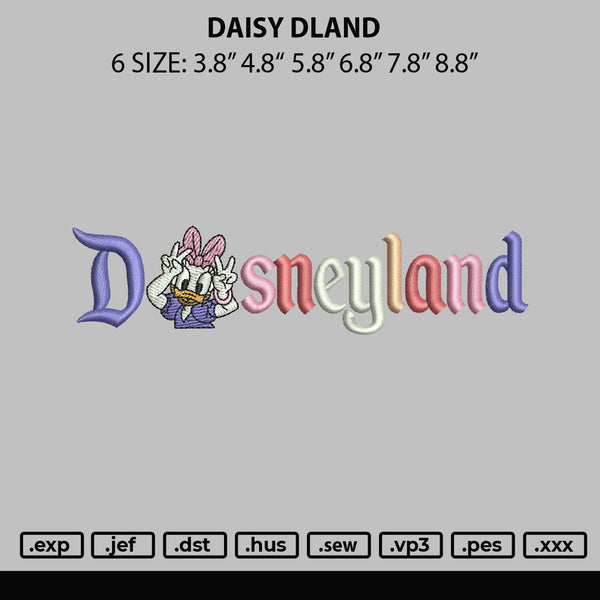 Daisyland Embroidery File 6 sizes