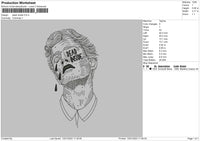 Dead Inside Embroidery File 6 sizes