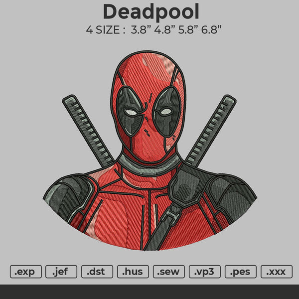 Deadpool Embroidery
