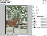 Deer Embroidery