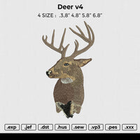 Deer v4 Embroidery