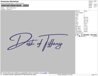 desk of tiffany Embroidery