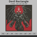 Devil Rectangle Embroidery