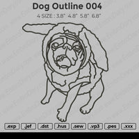 Dog Outline 004