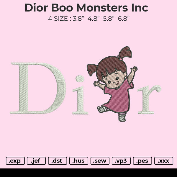 dior boo monsters inc Embroidery