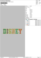 Color Text Embroidery